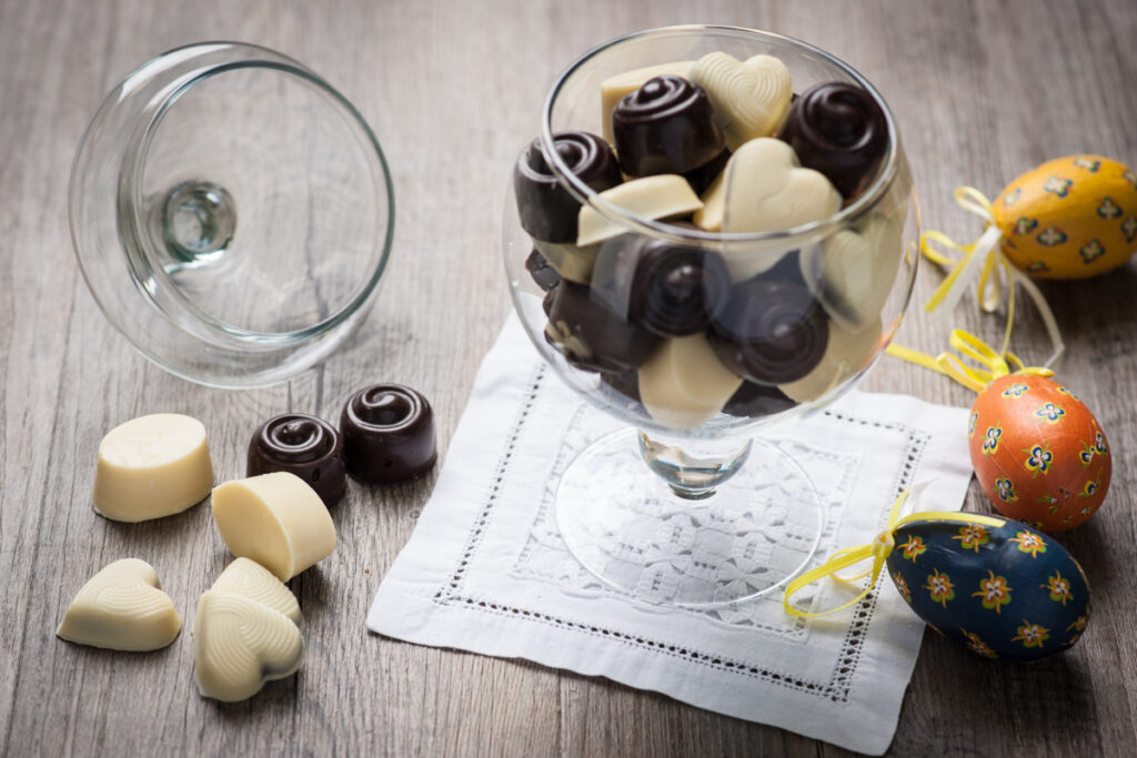 Cioccolatini Senza Glutine fatti in casa con cioccolato al latte, bianco e fondente