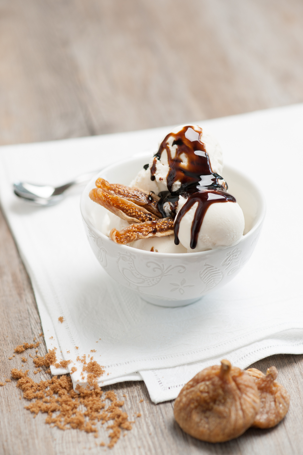 Gelato al Mascarpone e Fichi Senza Glutine fatto con lo Zucchero Muscovado di Italia Zuccheri