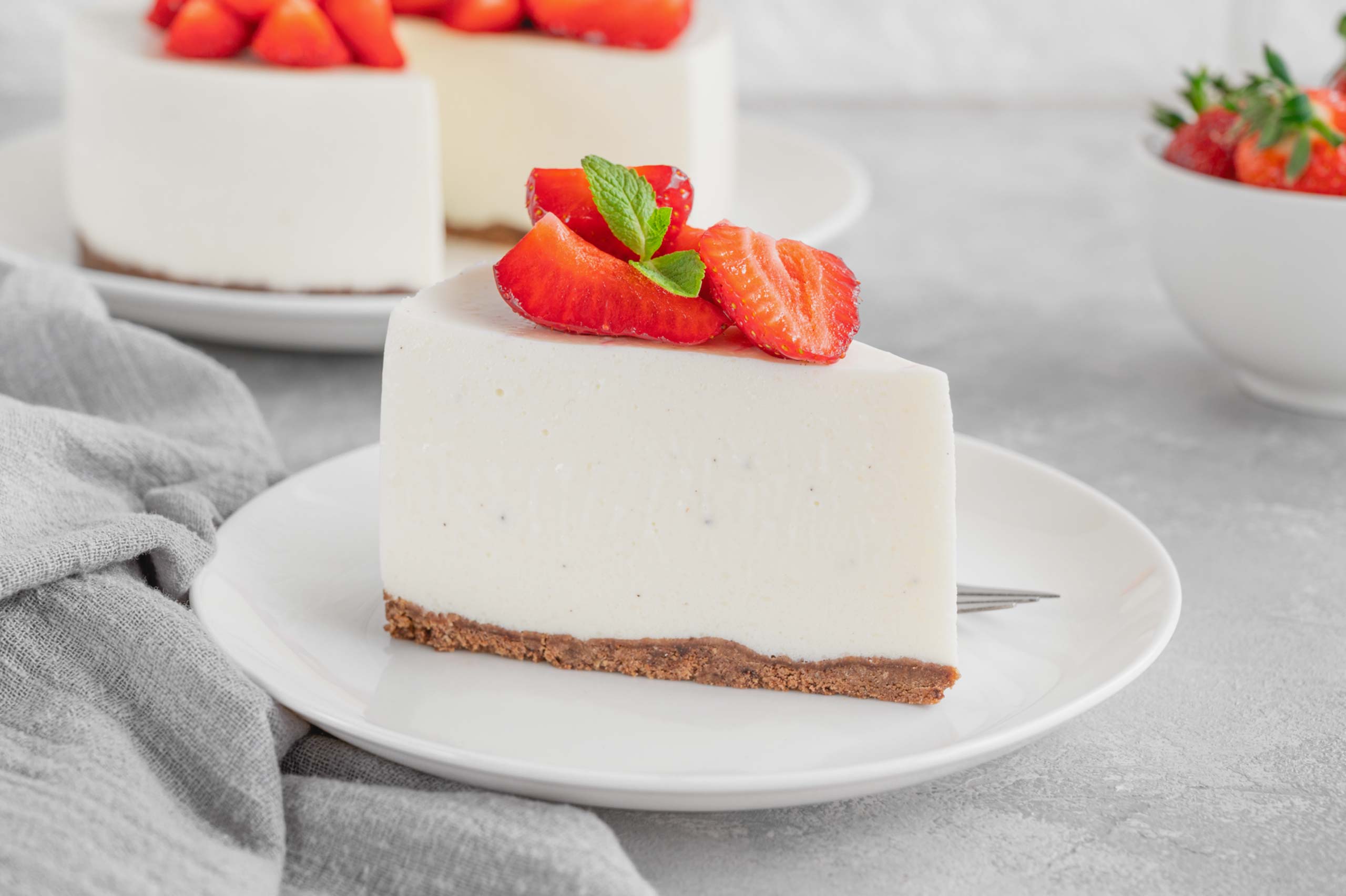 Torta Fredda allo Yogurt Senza Panna fatta in casa con Zuccherissimo, lo zucchero extrafine ed extrasolubile di Italia Zuccheri, 100% italiano